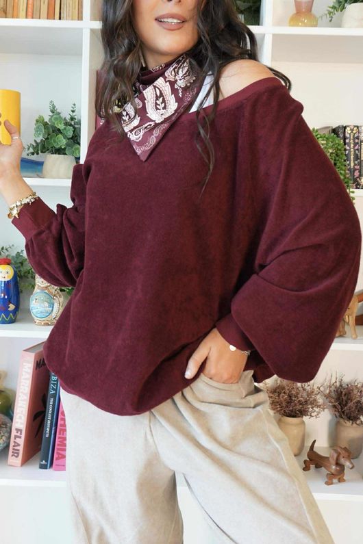 Terry B Classic Sweatshirt Maroon
